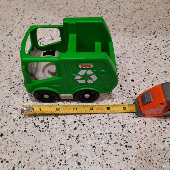 Fisher Price Little People Green Recycle Garbage Trash Truck - Picture 5 of 6